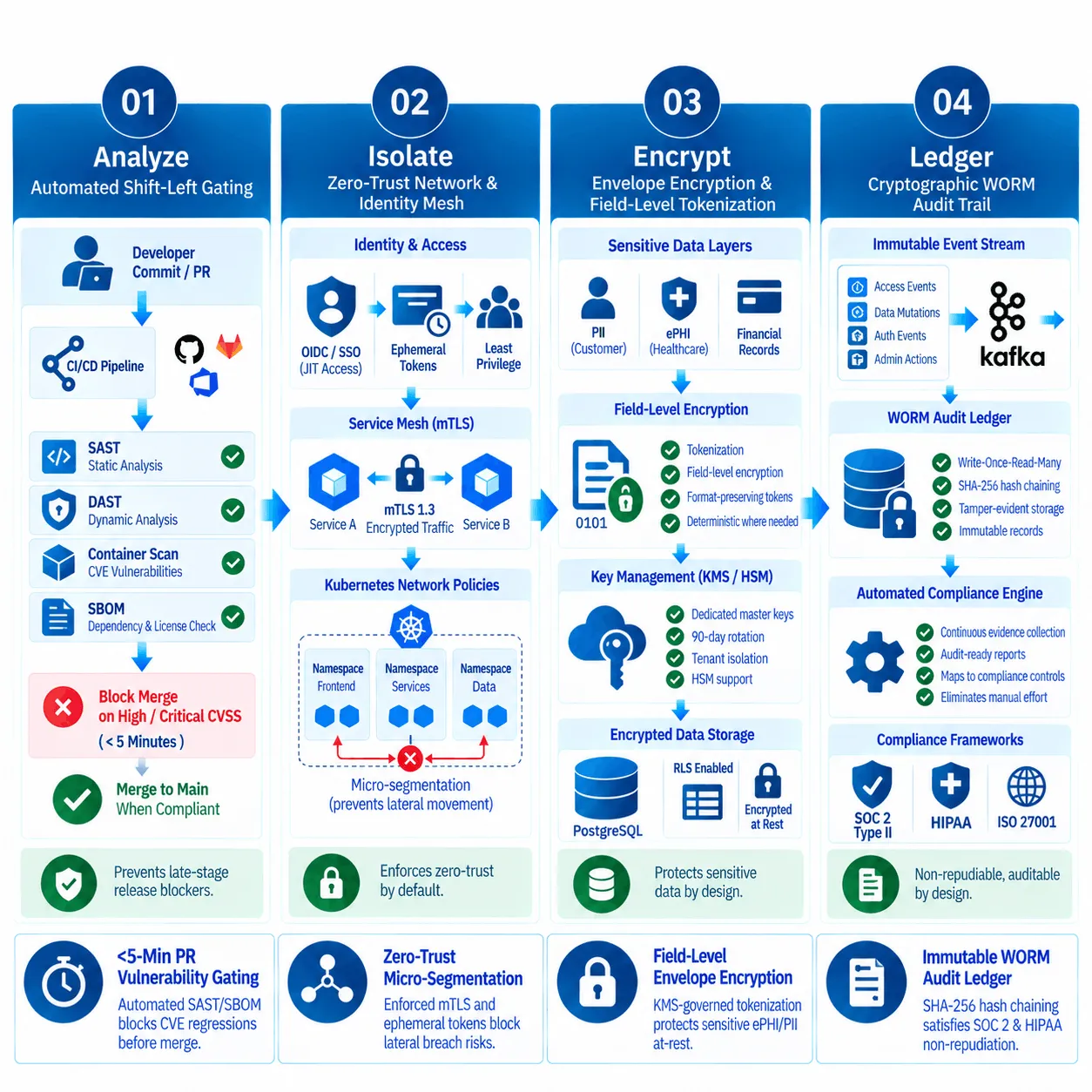 Security and Compliance by Design Architecture Diagram
